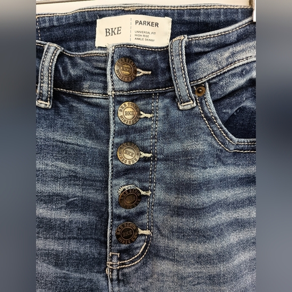BKE Parker Indigo High Rise Ankle Skinny‎ Jeans (#1,433) - Picture 6 of 8